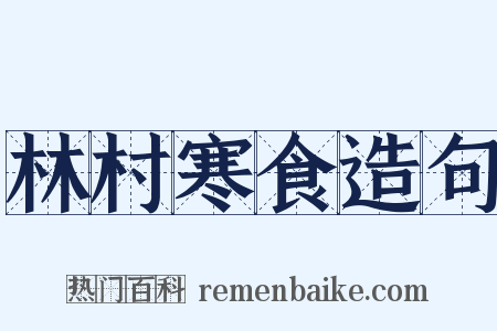 林村寒食造句是什么意思的图片